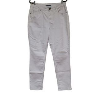 🌹Luxury Blues White Jeans Rhinestone Button and Studs sz 16